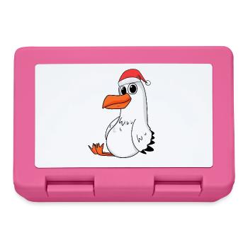 Noël mouette - Boîte à goûter - rose - Devant