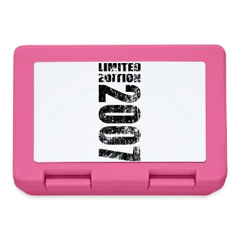 Limited Edition 2007 18. Geburtstag Geschenk - Brotdose - Pink - Vorne