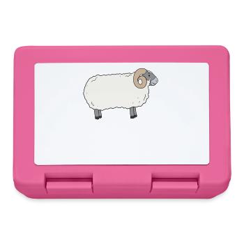 Mouton écossais Blackface - Boîte à goûter - rose - Devant
