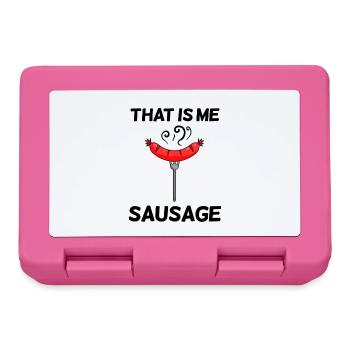 Saucisse disant drôle - Boîte à goûter - rose - Devant