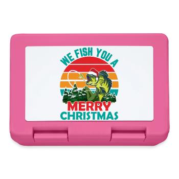 Christmas in July Quote We Fish You - Lunchbox - pink - Front
