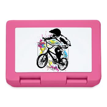 Bmx Racing Retro Bunt - Bmx Fahrrad - Bmx Bike - Brotdose - Pink - Vorne