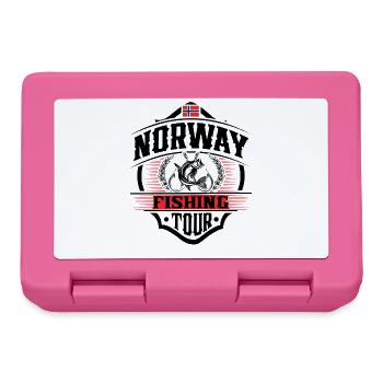 Norvège Pêche Pêcheur Pêcheur - Boîte à goûter - rose - Devant