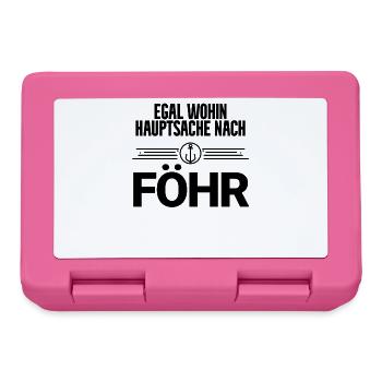 Nordsee Föhr - Brotdose - Pink - Vorne