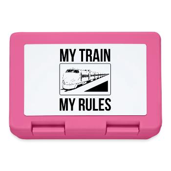 Le conducteur de train dit mon train mes règles - Boîte à goûter - rose - Devant