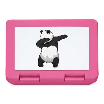 Panda Hip Hop Tanz - Brotdose - Pink - Vorne