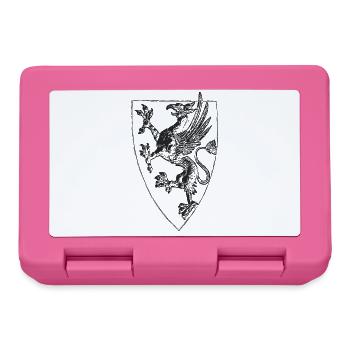 Stehender Greif von Rostock - Brotdose - Pink - Vorne