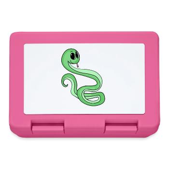 Serpent - Boîte à goûter - rose - Devant