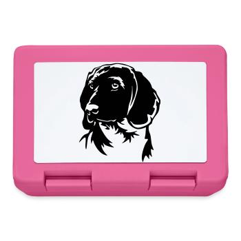 Bavarian Mountain Sweat Dog Head - Lunchbox - pink - Front