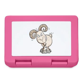 Kein Bock Widder I Schaf I Ziegen Bock I Ziege - Brotdose - Pink - Vorne