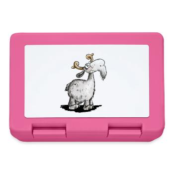 Ziegen Bock I Ziege I Nö Statement - Brotdose - Pink - Vorne