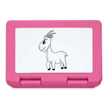 Bouc de chèvre - Boîte à goûter - rose - Devant