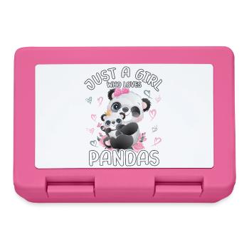 Panda Babypanda Juste une fille qui aime les pandas - Boîte à goûter - rose - Devant