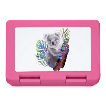 Koala bear - Lunchbox - pink - Front