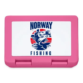 Norway Fishing Fishing Angler - Lunchbox - pink - Front