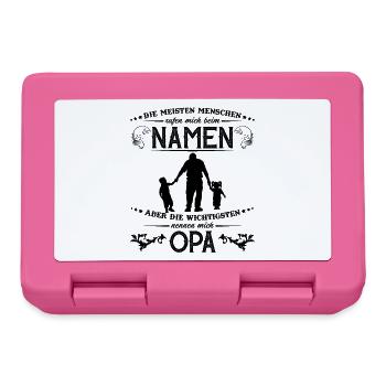 Opa Enkel T-Shirt Die Wichtigsten nennen mich OPA - Brotdose - Pink - Vorne