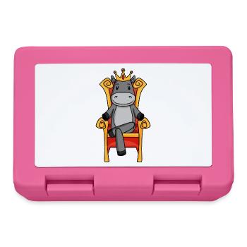 King Donkey - Souverain de la Reine du Trône - Boîte à goûter - rose - Devant