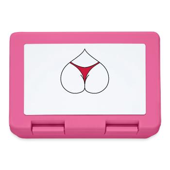 Arsch Herz - Brotdose - Pink - Vorne