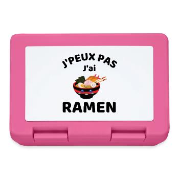 J peux pas j ai Ramen Cadeau fan Japon - Boîte à goûter - rose - Devant
