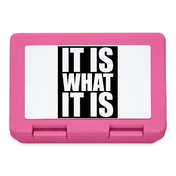 It Is What It Is - Lunchbox - pink - Front