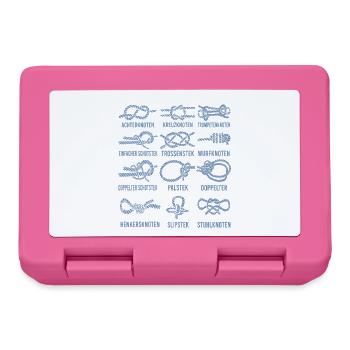 12 Knoten Boot Segeln Kapitän - Brotdose - Pink - Vorne