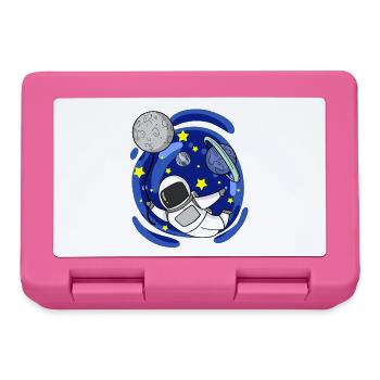Astronaute Moon Balloon - Boîte à goûter - rose - Devant