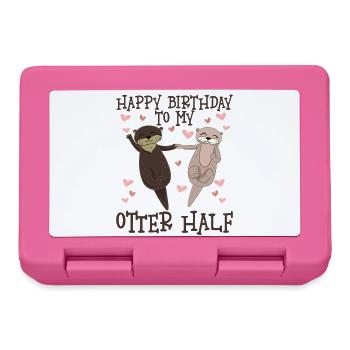 Happy Birthday To My Otter Half - Brotdose - Pink - Vorne