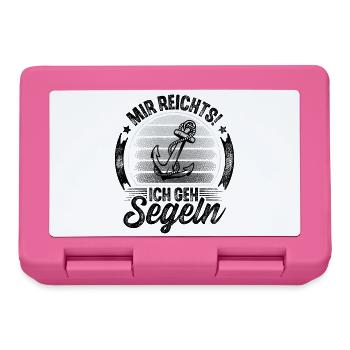 Segler Segeln Segelboot - Brotdose - Pink - Vorne