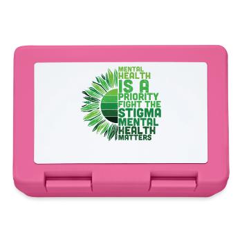 Mental Health Awareness Sunflower - Lunchbox - pink - Front