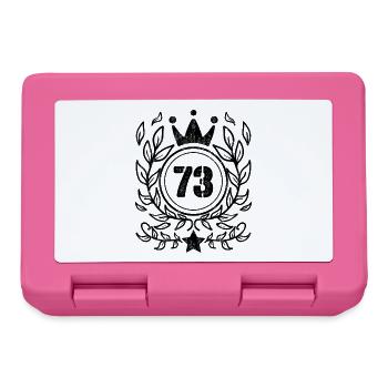 73 Couronne de numéro - Boîte à goûter - rose - Devant