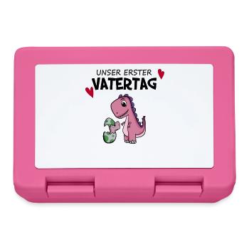Vatertag - erster Vatertag Geschenk - Brotdose - Pink - Vorne