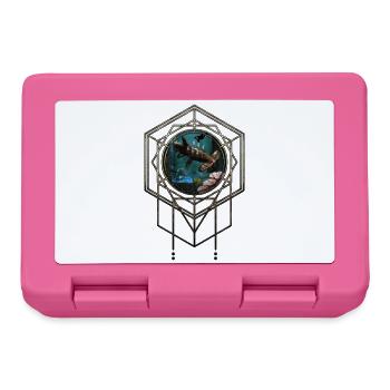 Toller Steampunk-Hammerhai - Brotdose - Pink - Vorne