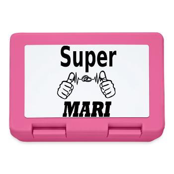 SUPER MARI - Boîte à goûter - rose - Devant