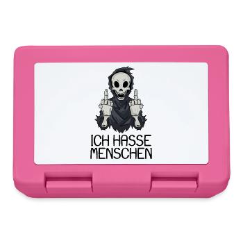 Ich hasse Menschen - Brotdose - Pink - Vorne