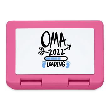 Oma 2022 - Werdende Oma 2022 - Brotdose - Pink - Vorne