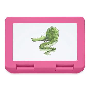 Drôle de crocodile I animaux sauvages - Boîte à goûter - rose - Devant