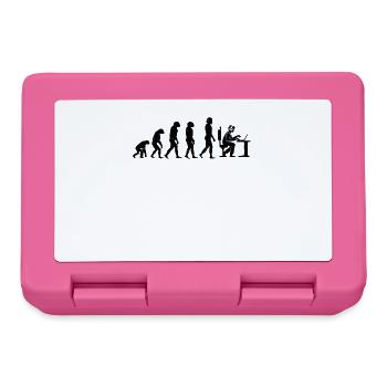 Evolution of Gamer Zocker Nerd Geek Progamer - Brotdose - Pink - Vorne