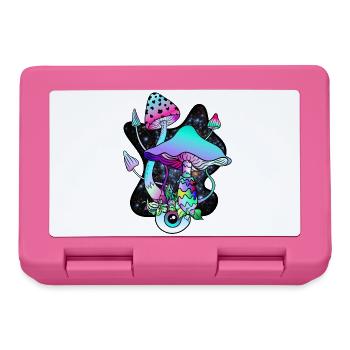 Magic Mushroom Eye Psychedelic Pilzkunst - Brotdose - Pink - Vorne