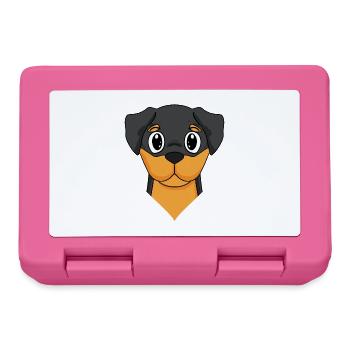 Rottweiler Hund Hunderasse - Brotdose - Pink - Vorne