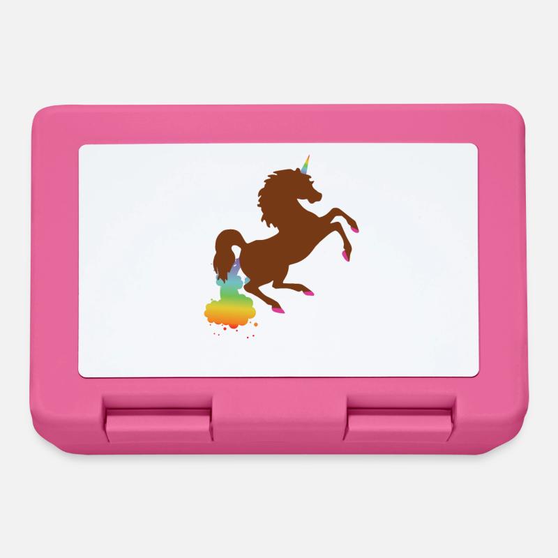 Arc-en-ciel licorne - Boîte à goûter - rose
