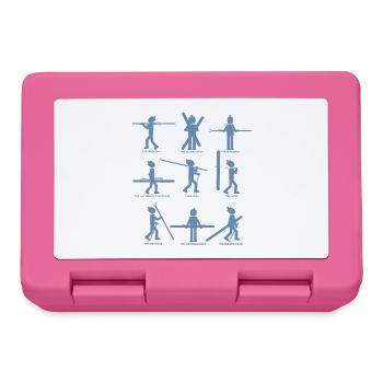 9 Typen der Skifahrer - Brotdose - Pink - Vorne