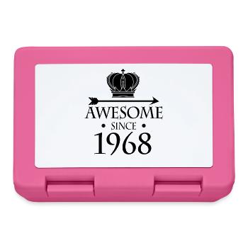 Jahrgang 1968 - Fantastisch seit 1968 - Brotdose - Pink - Vorne