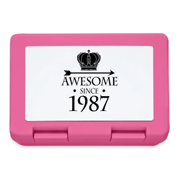 Né en 1987 - Fantastique depuis 1987 - Boîte à goûter - rose - Devant