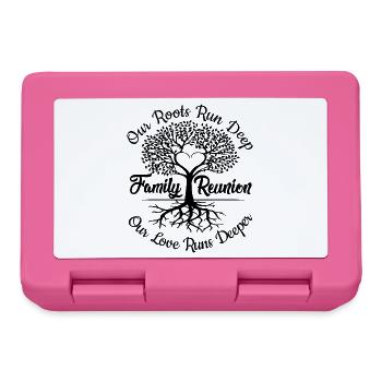Family Reunion Our Roots Run Deep - Lunchbox - pink - Front
