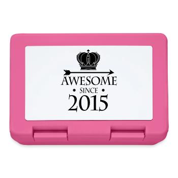 Jahrgang 2015 - Fantastisch seit 2015 - Brotdose - Pink - Vorne