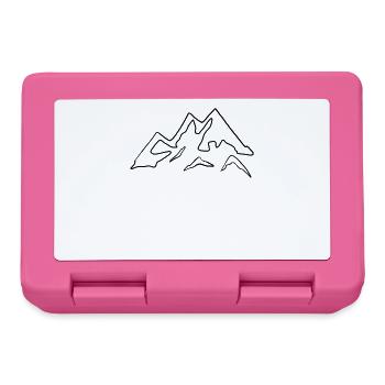 Berge - Brotdose - Pink - Vorne