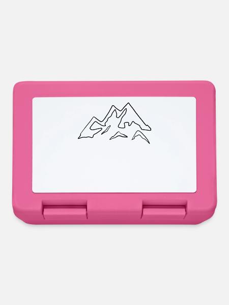 Berge - Brotdose - Pink