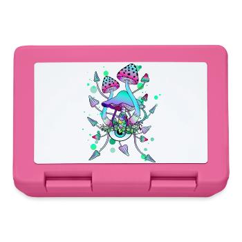 Zauberpilze Neon Psychedelic Shrooms - Brotdose - Pink - Vorne