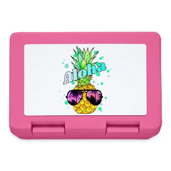 coole Ananas Aloha - Brotdose - Pink - Vorne