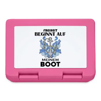 Motorboot Kapitän - Brotdose - Pink - Vorne